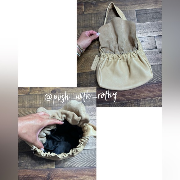 Topshop Ruched Leather Bag - Picture 5 of 10